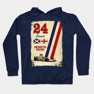 Retro Formula 1 Hesketh Racing James Hunt 24 T-Shirt Hoodie